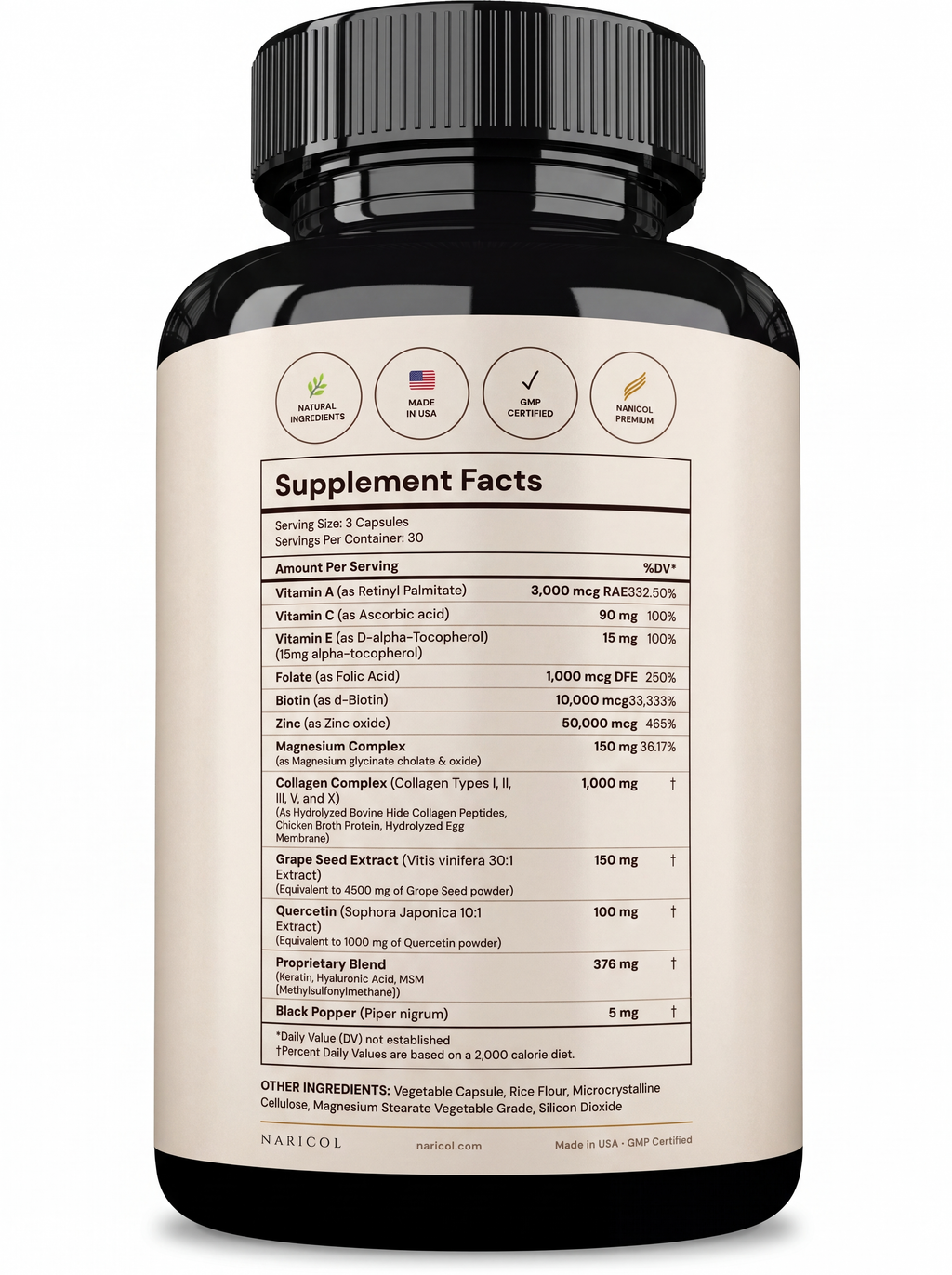 NARICOL Premium Collagen bottle