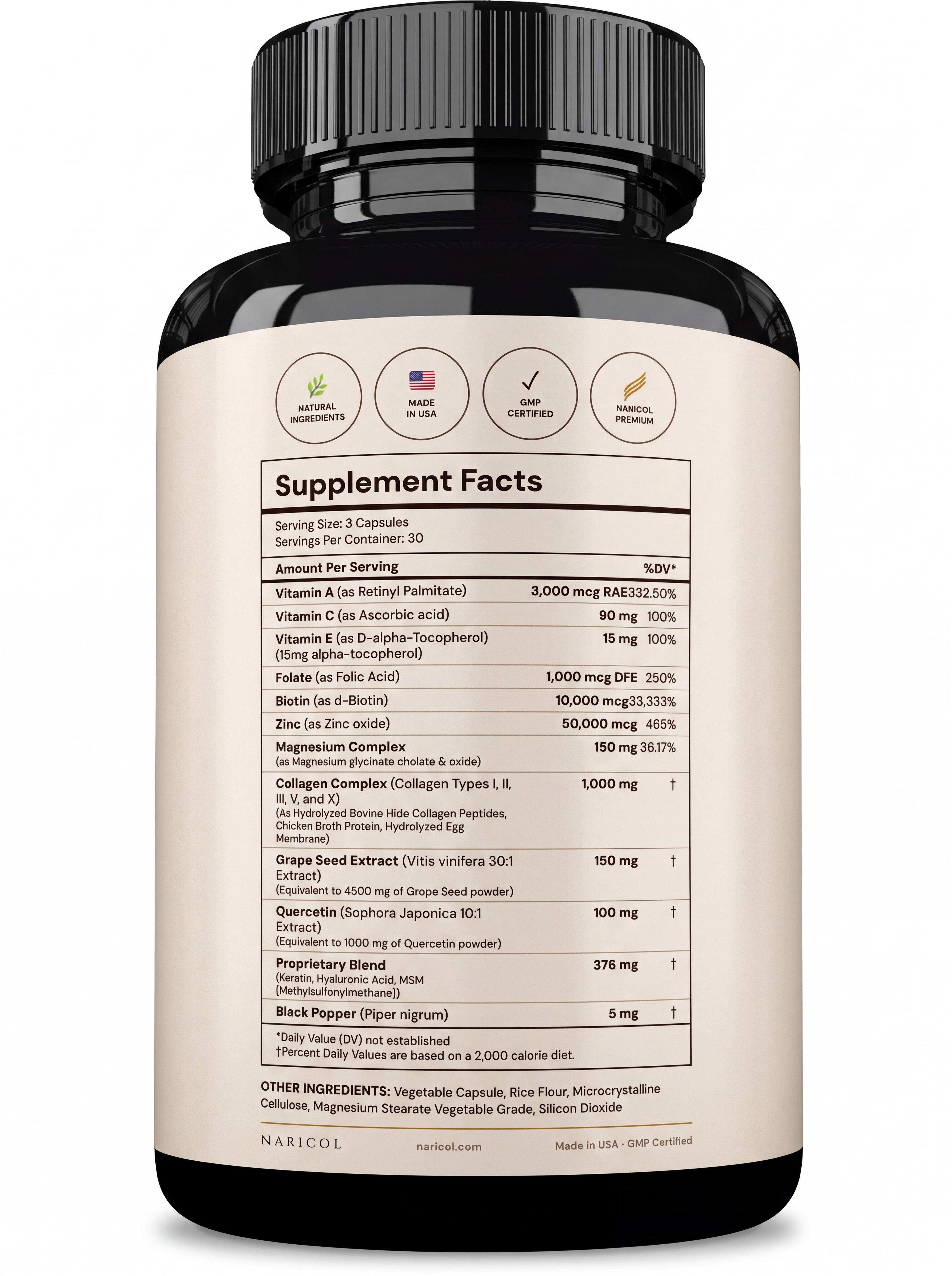 NARICOL Premium Collagen bottle